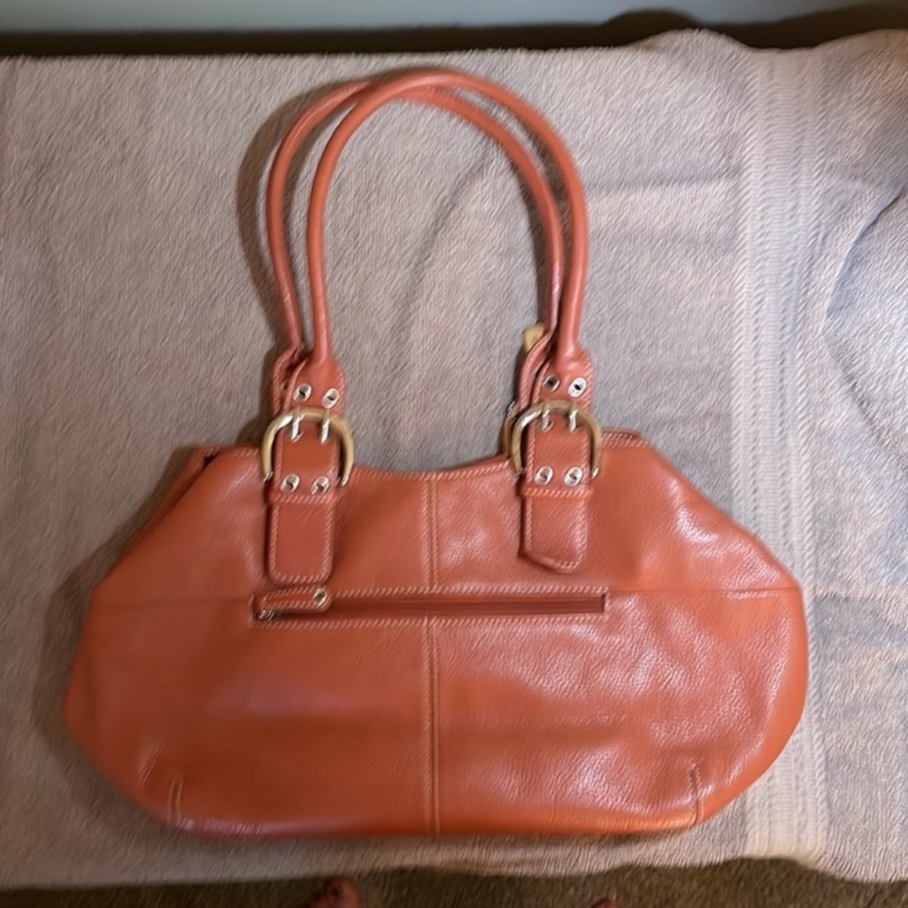 NEW set Tignanello  Brown Italian Leather Shoulder/Tote and matching wallet set. - Picture 10 of 13